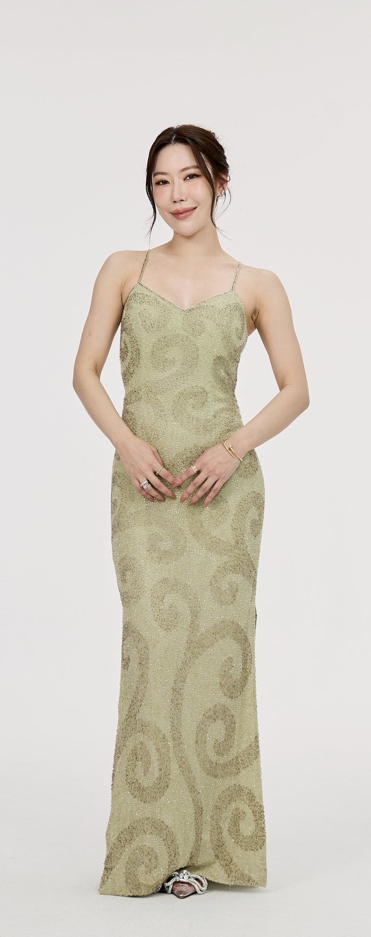 Cache Green Evening Gown G18